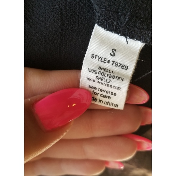 3/$20⭐ Active USA Black peplum tank top - Picture 4 of 4